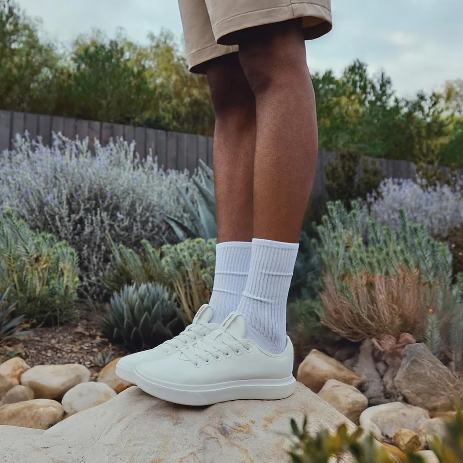 image:imageAllbirds Mens Canvas Piper Everyday Court SneakersNatural Black Natural Black Sole