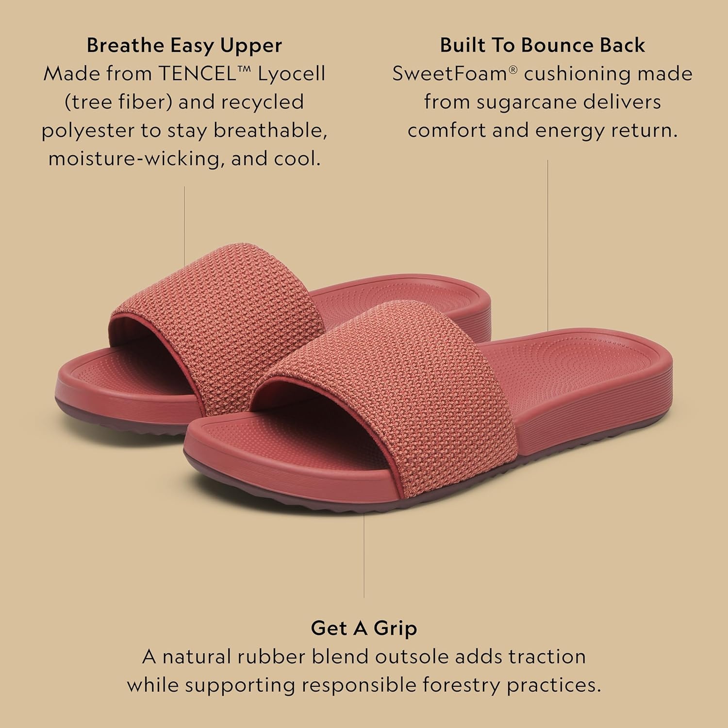 image:imageAllbirds Mens Slide Cushioned Lightweight Sandals for Everyday StyleSpice