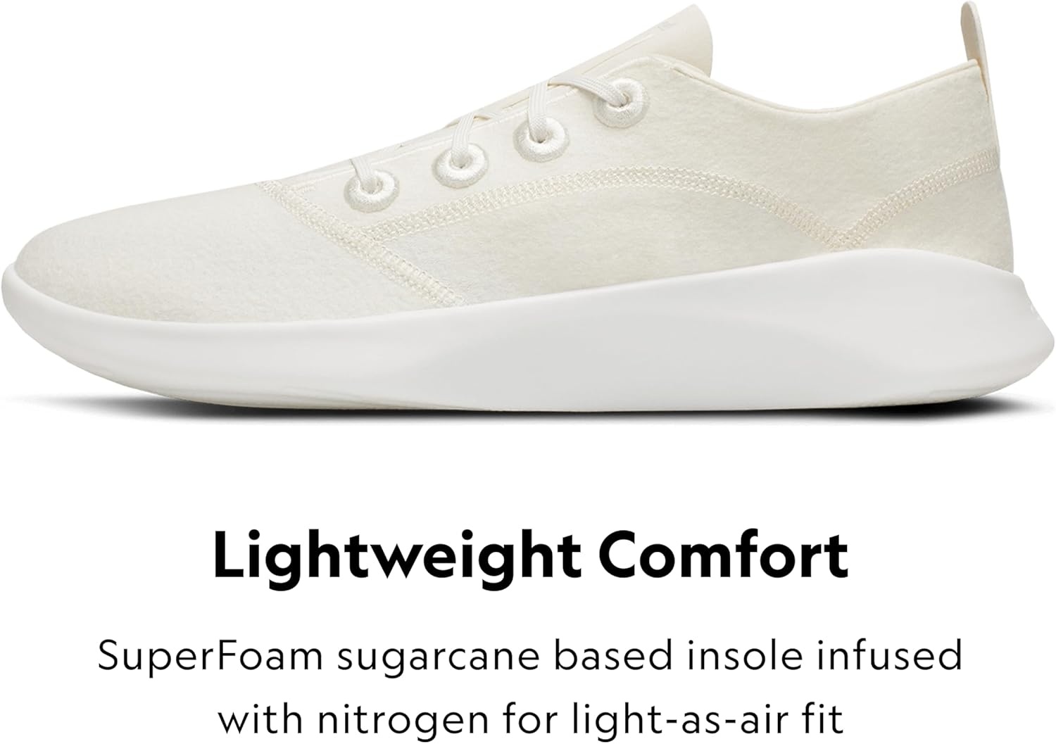 image:imageAllbirds Mens Superlight Wool Runner Casual SneakersNatural White Blizzard Sole