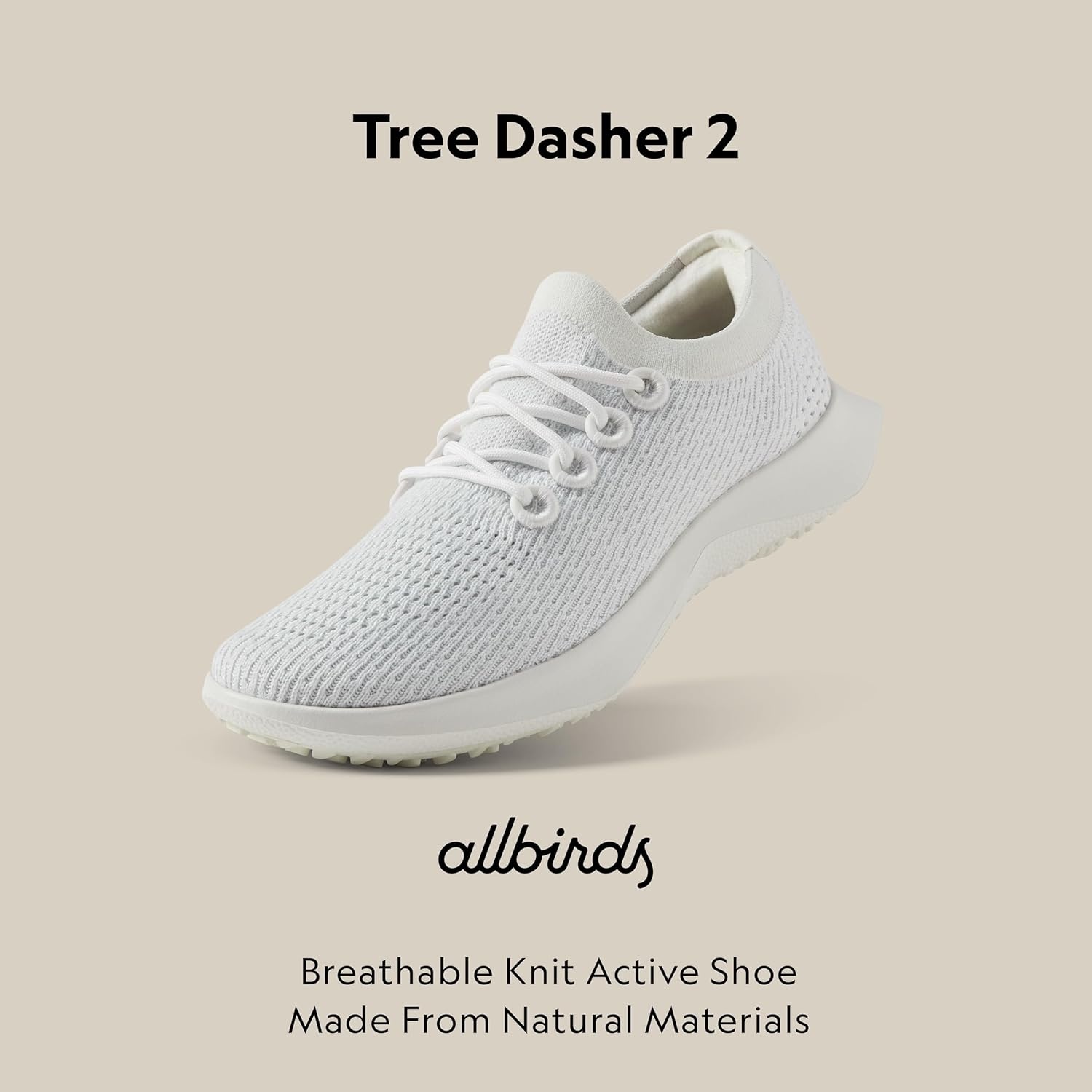 image:imageAllbirds Mens Tree Dasher 2 Active Running amp Walking SneakersBlizzard Blizzard Blizzard Sole