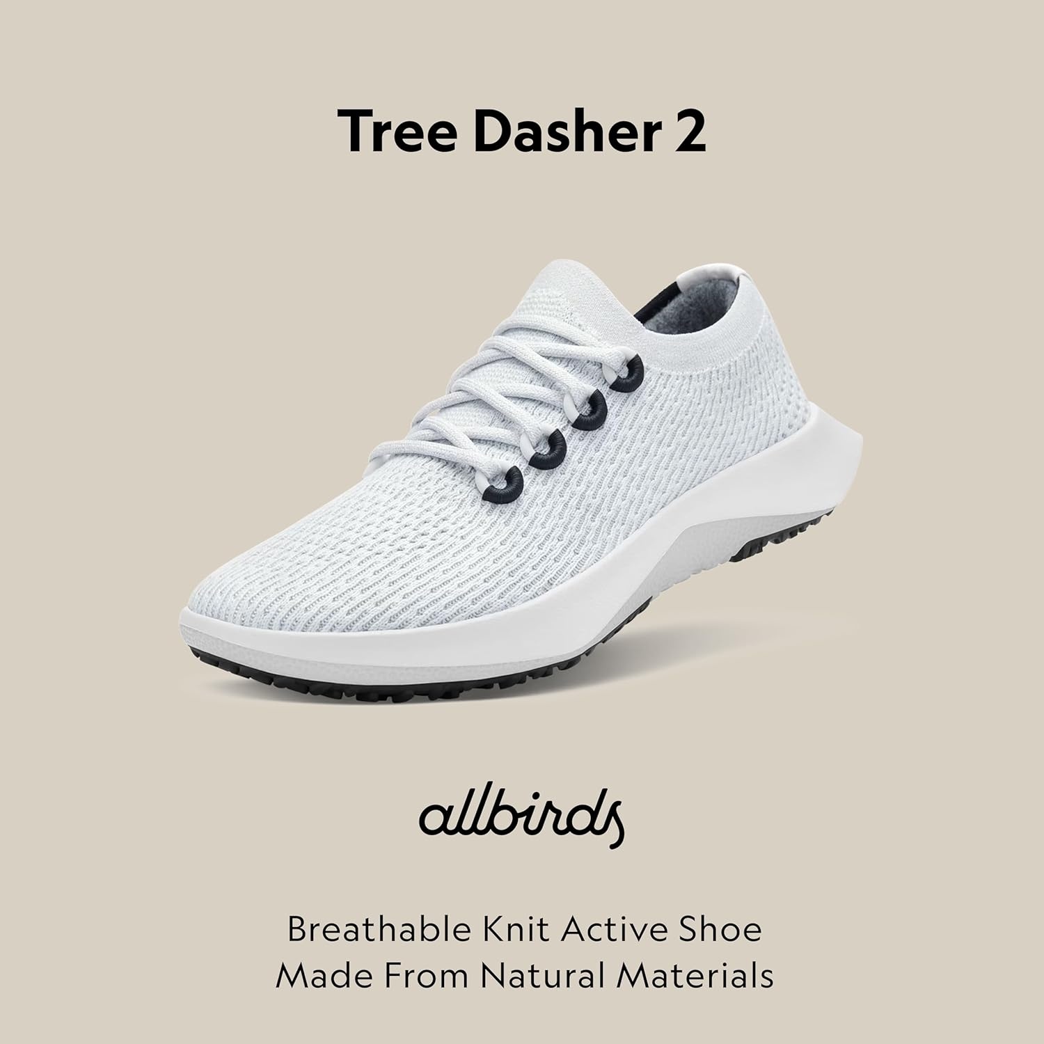 image:imageAllbirds Mens Tree Dasher 2 Active Running amp Walking SneakersBlizzard Blizzard Sole