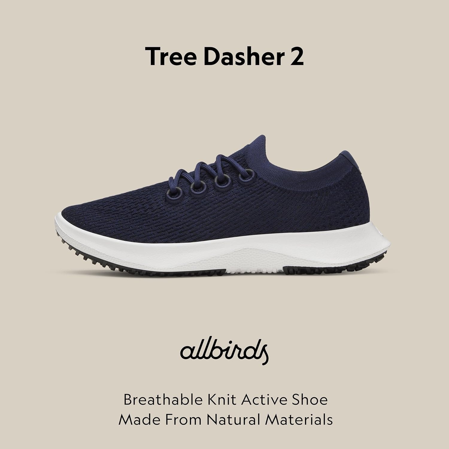 image:imageAllbirds Mens Tree Dasher 2 Active Running amp Walking SneakersDeep Navy Blizzard Sole