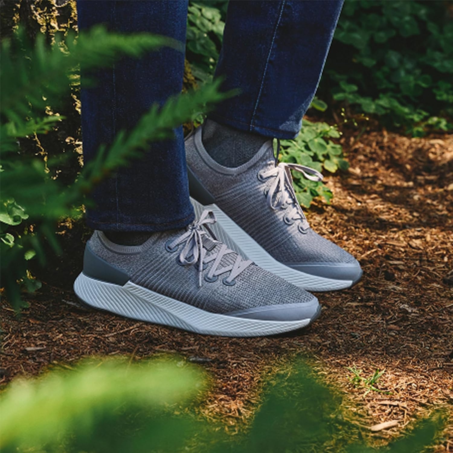 image:imageAllbirds Mens Tree Glider Everyday Active SneakersNatural Black Blizzard Sole