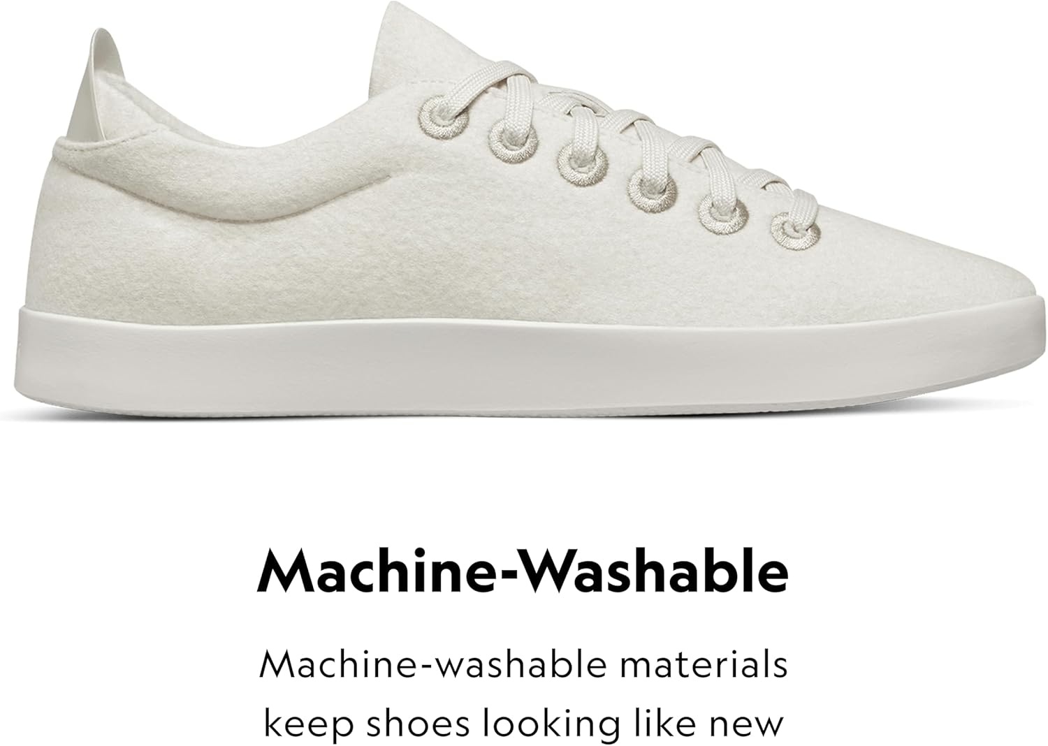 image:imageAllbirds Mens Wool Piper Casual SneakersNatural White White Sole