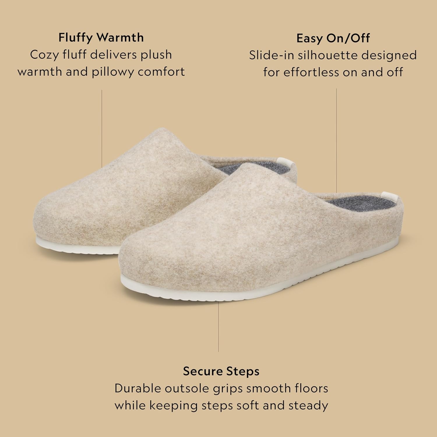 image:imageAllbirds Unisex Wool SlipperNatural White Natural White Sole