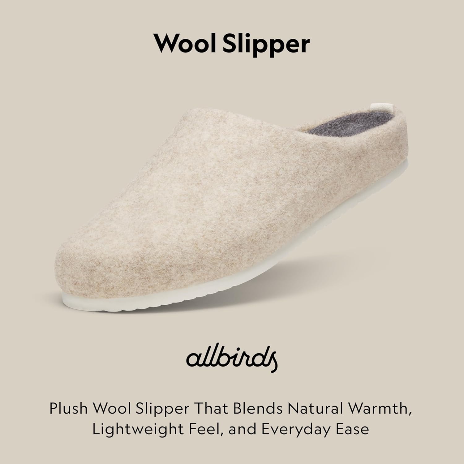 image:imageAllbirds Unisex Wool SlipperNatural White Natural White Sole