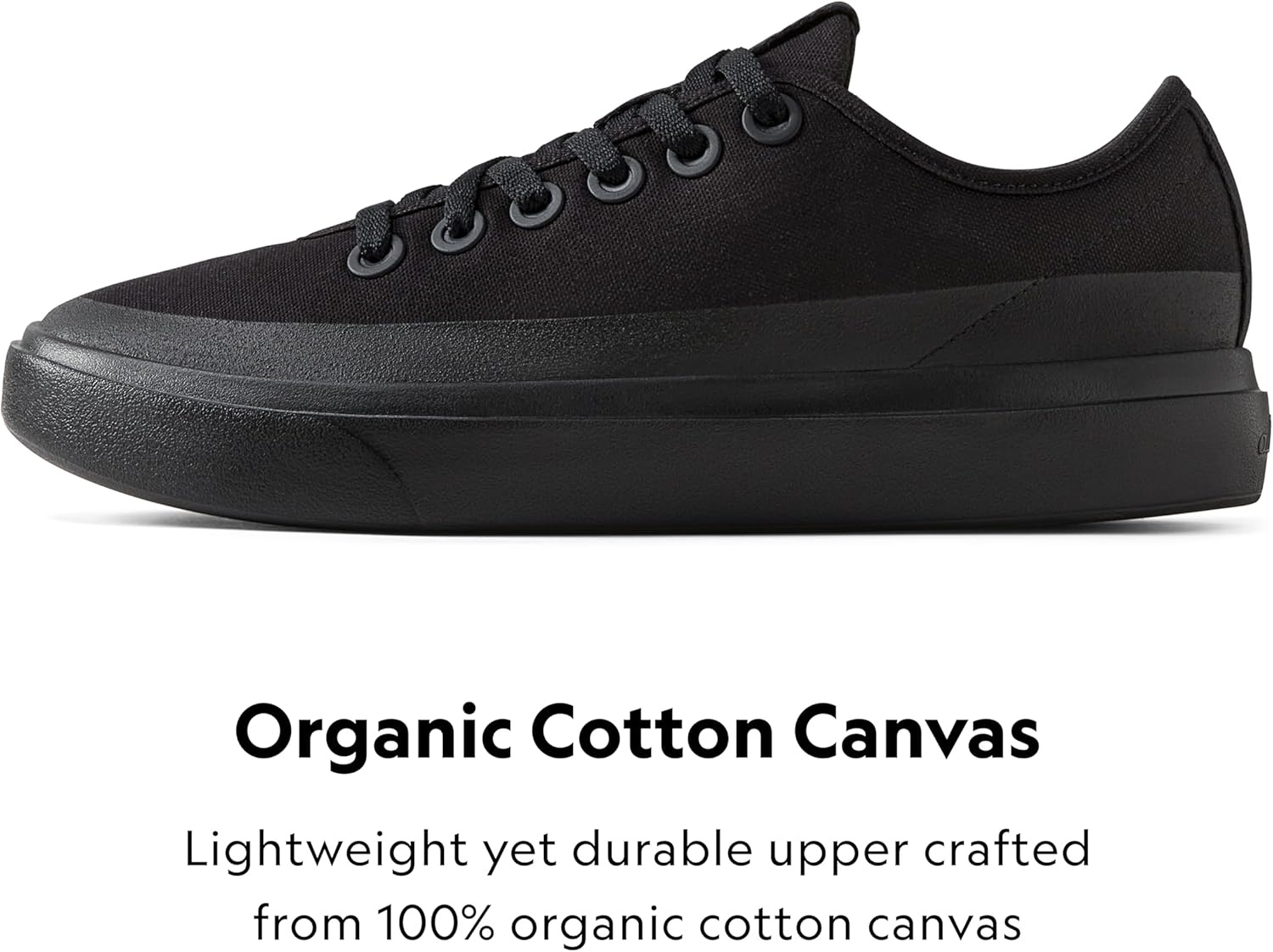 image:imageAllbirds Womens Canvas Piper Everyday Court SneakersNatural Black Natural Black Sole