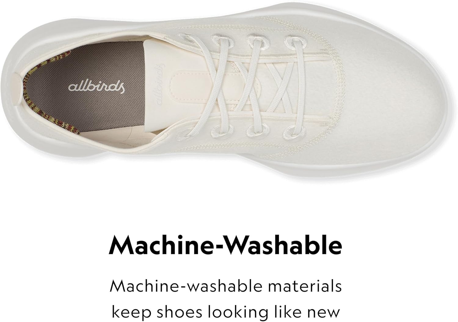 image:imageAllbirds Womens Superlight Wool Runner Casual SneakersNatural White Blizzard Sole