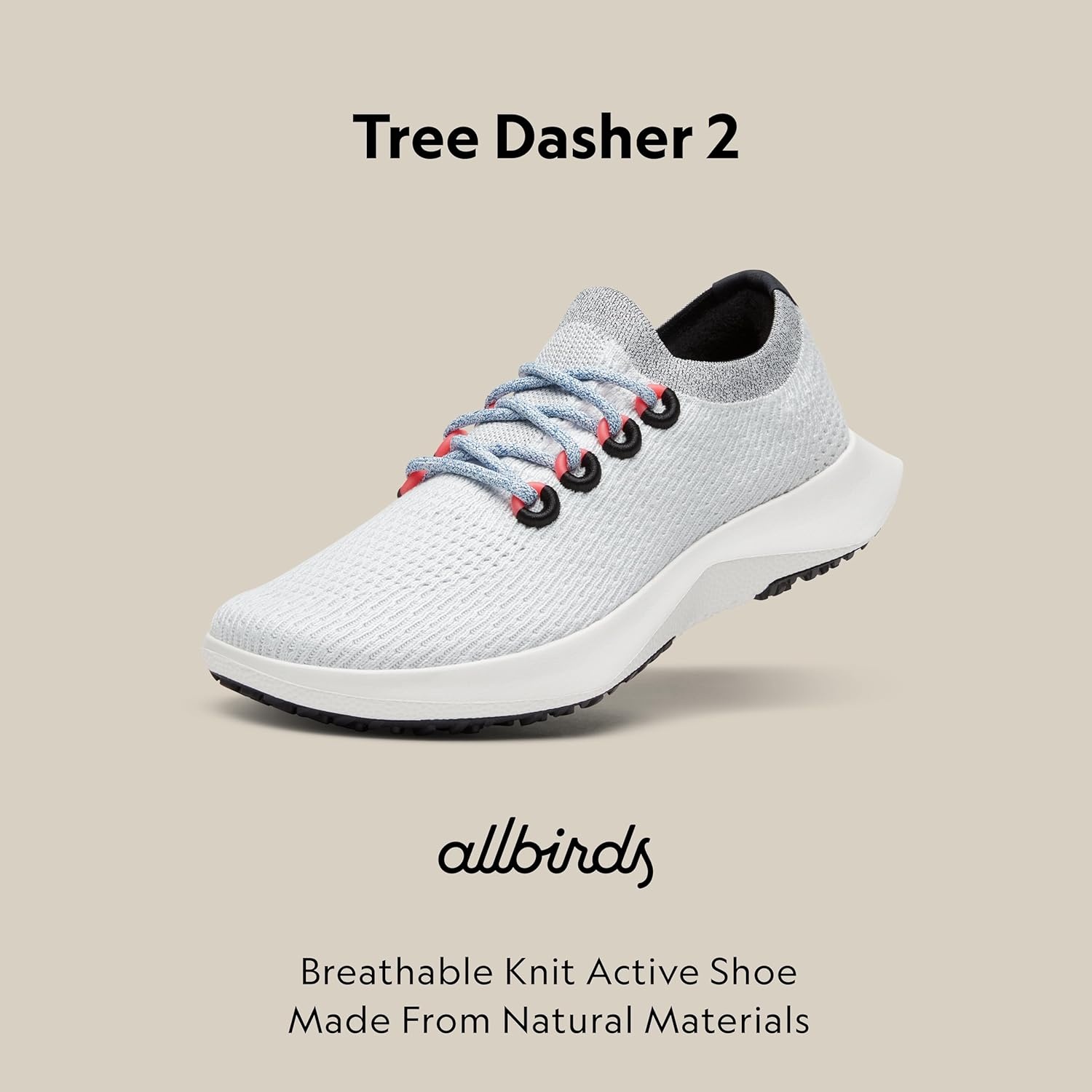 image:imageAllbirds Womens Tree Dasher 2 Active Running amp Walking SneakersBlizzard Multi Blzzrd Sole