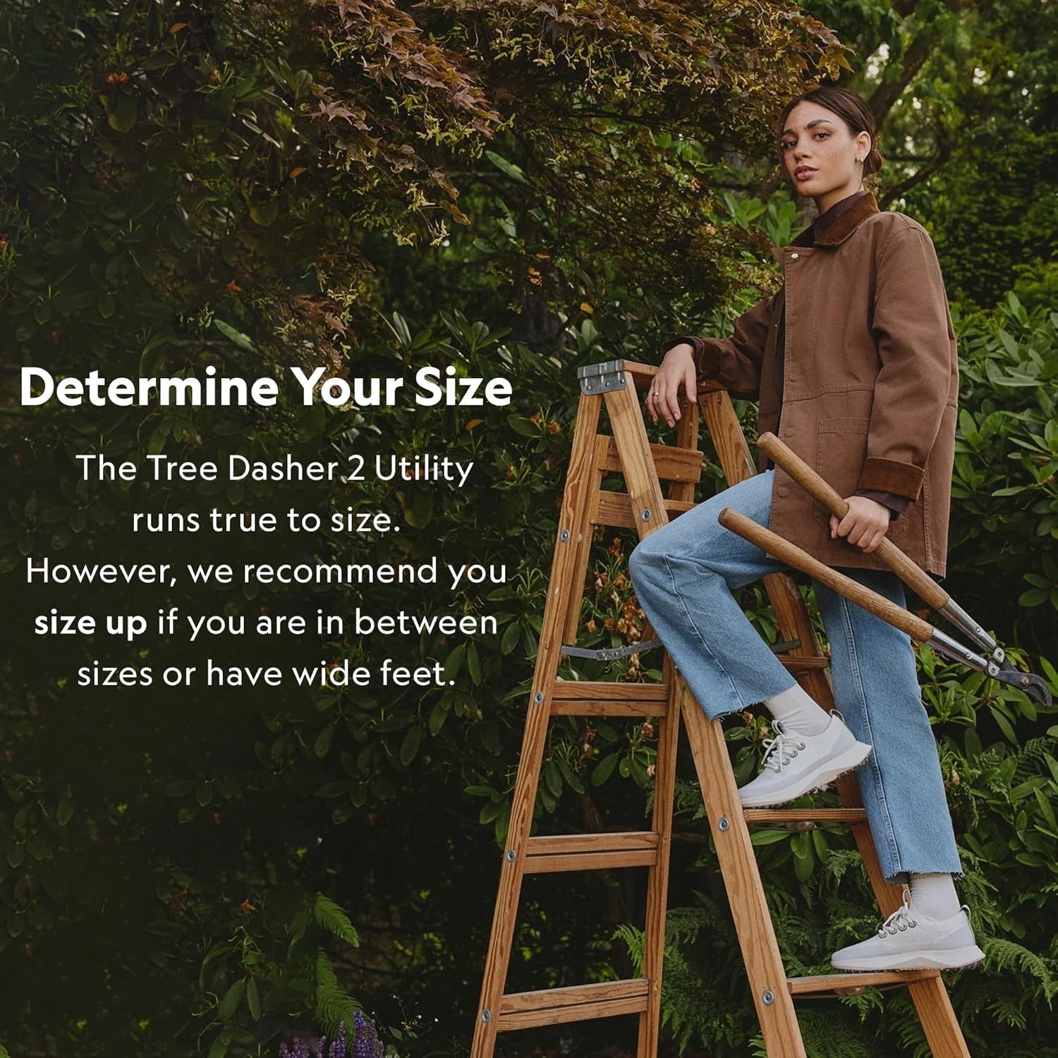 image:imageAllbirds Womens Tree Dasher 2 Utility TrailReady Active SneakerBlizzard Hazy Pine Natural White Sole