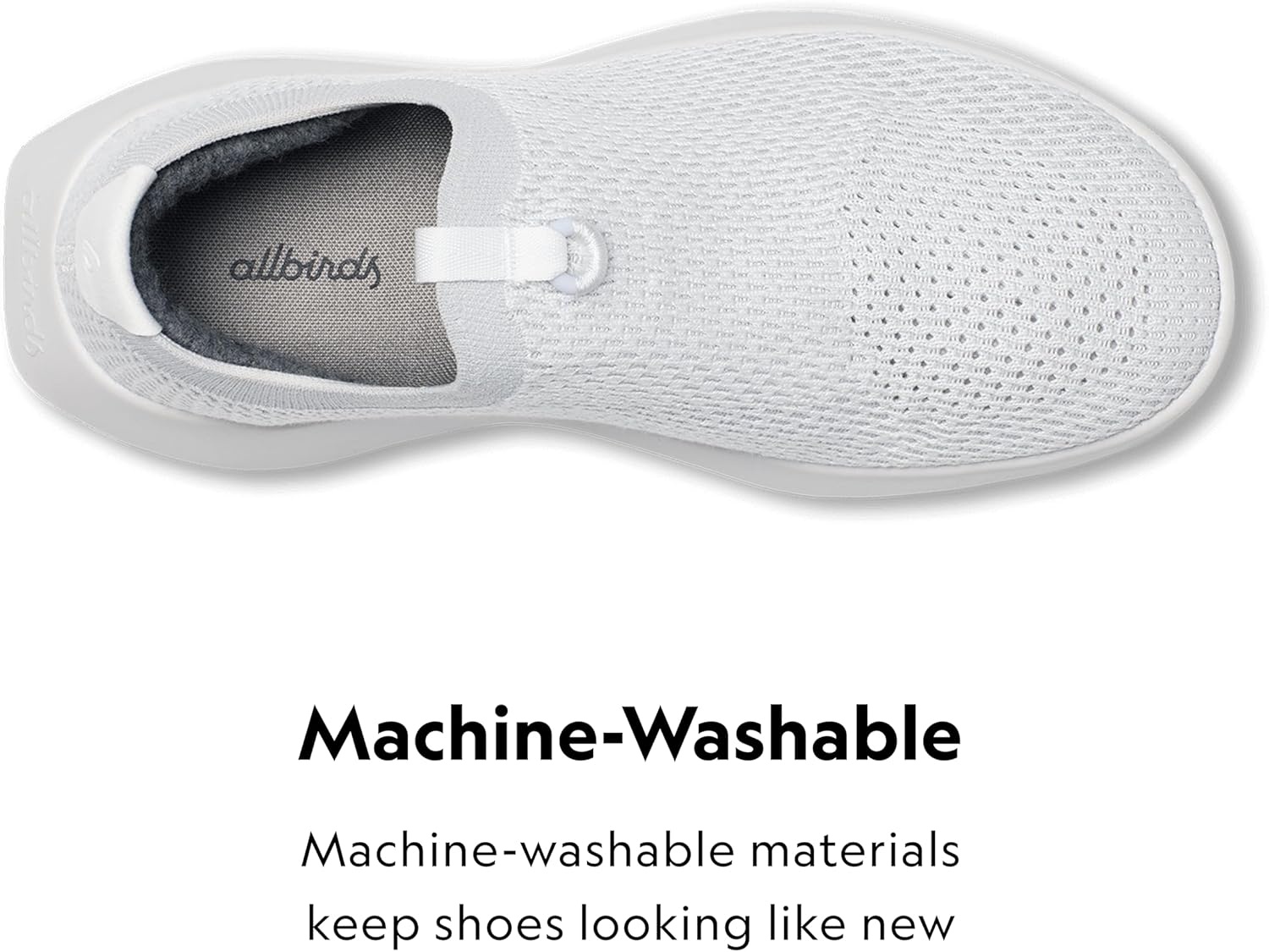 image:imageAllbirds Womens Tree Dasher Relay Laceless Everyday Active SneakersBlizzard Blizzard Sole