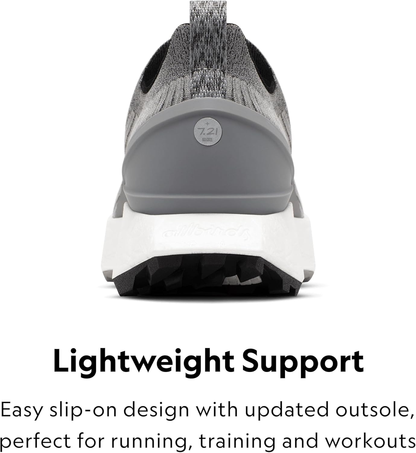 image:imageAllbirds Womens Tree Flyer 2 Active Supportive Running ShoeMedium Grey Blizzard Sole