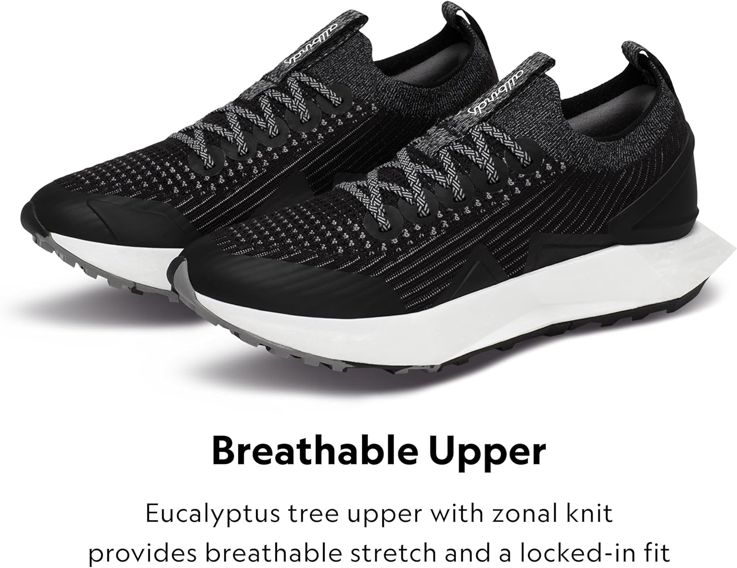 image:imageAllbirds Womens Tree Flyer 2 Active Supportive Running ShoeNatural Black Blizzard Sole