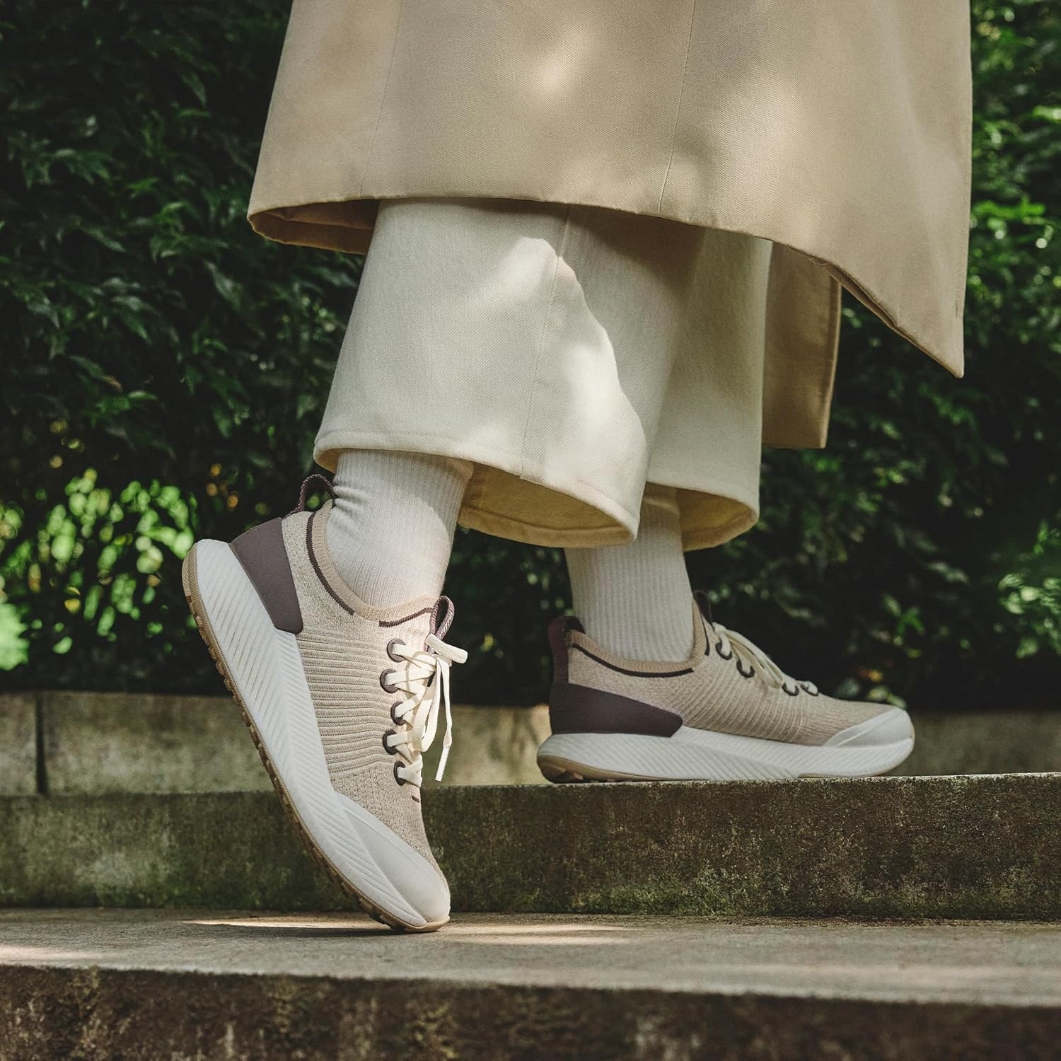 image:imageAllbirds Womens Tree Glider Everyday Active SneakersStormy Grey Multi Blizzard Sole