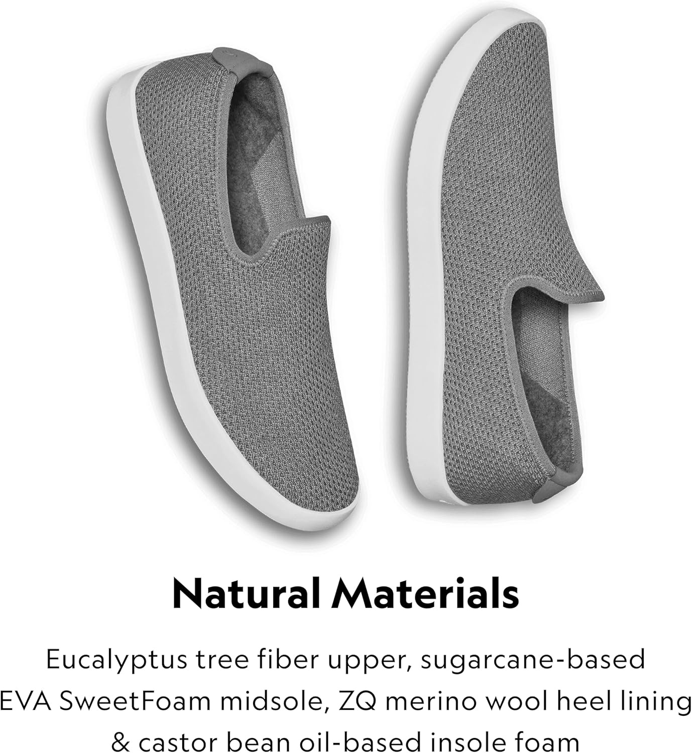 image:imageAllbirds Womens Tree Lounger Everyday SlipOn Sneakers Machine Washable Shoe Made with Natural MaterialsMist White Sole