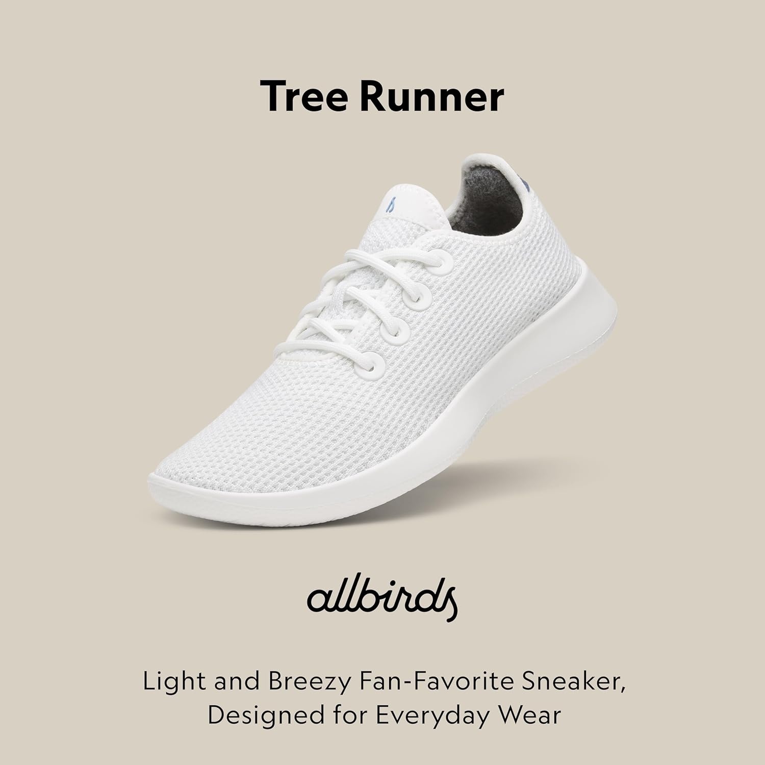 image:imageAllbirds Womens Tree Runner Everyday Sneakers Machine Washable Shoe Made with Natural MaterialsBlizzard Hanami Night Blizzard Sole