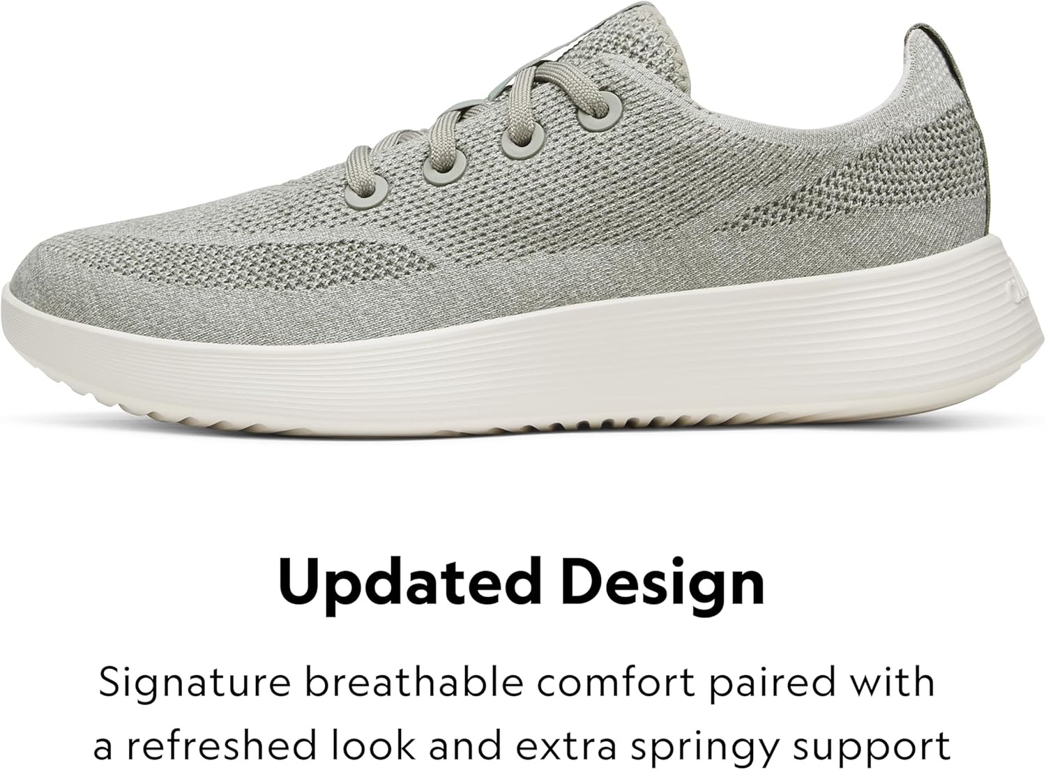 image:imageAllbirds Womens Tree Runner Go Everyday SneakersHazy Pine Natural White Sole