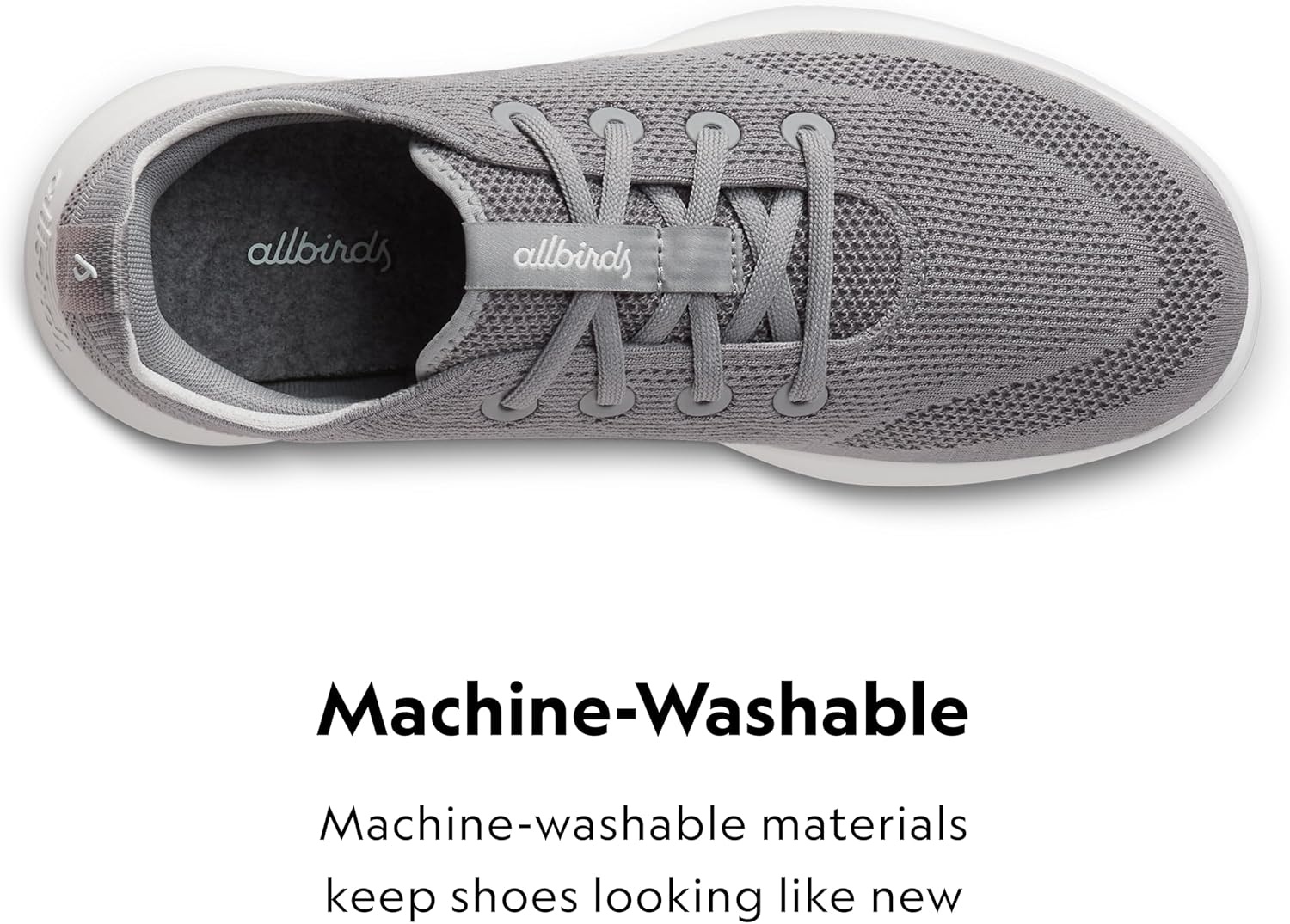 image:imageAllbirds Womens Tree Runner Go Everyday SneakersMedium Grey Blizzard Sole