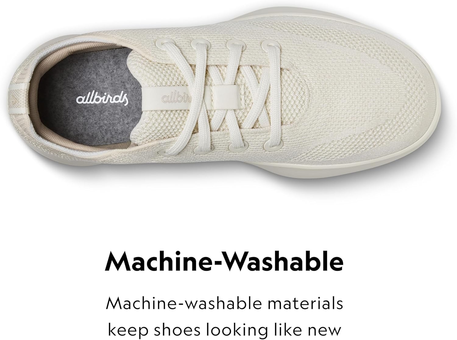 image:imageAllbirds Womens Tree Runner Go Everyday SneakersStony Cream Stony Cream Sole