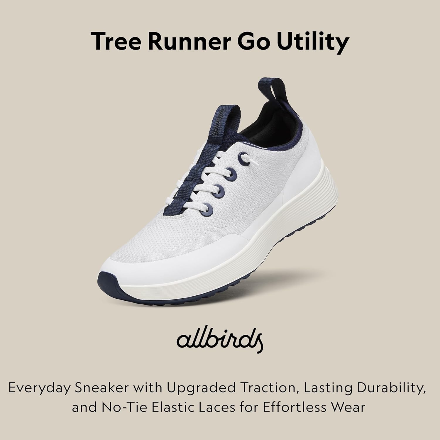 image:imageAllbirds Womens Tree Runner Go Utility Rugged Everyday SneakerBlizzard Deep Navy Natural White Sole