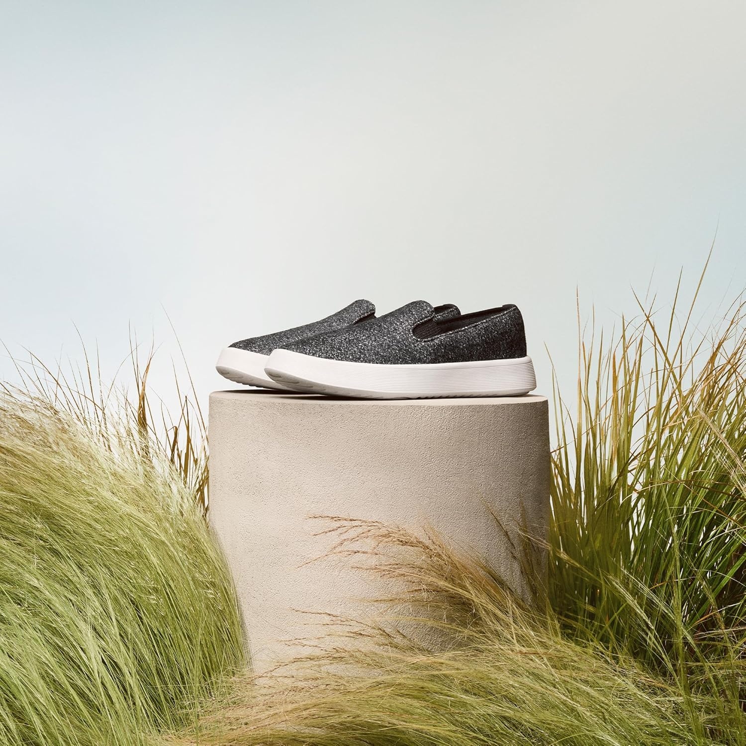 image:imageAllbirds Womens Wool Cruiser SlipOn Comfortable Everyday Sneaker Easy OnOff Walking ShoesDark Grey Light Grey Sole