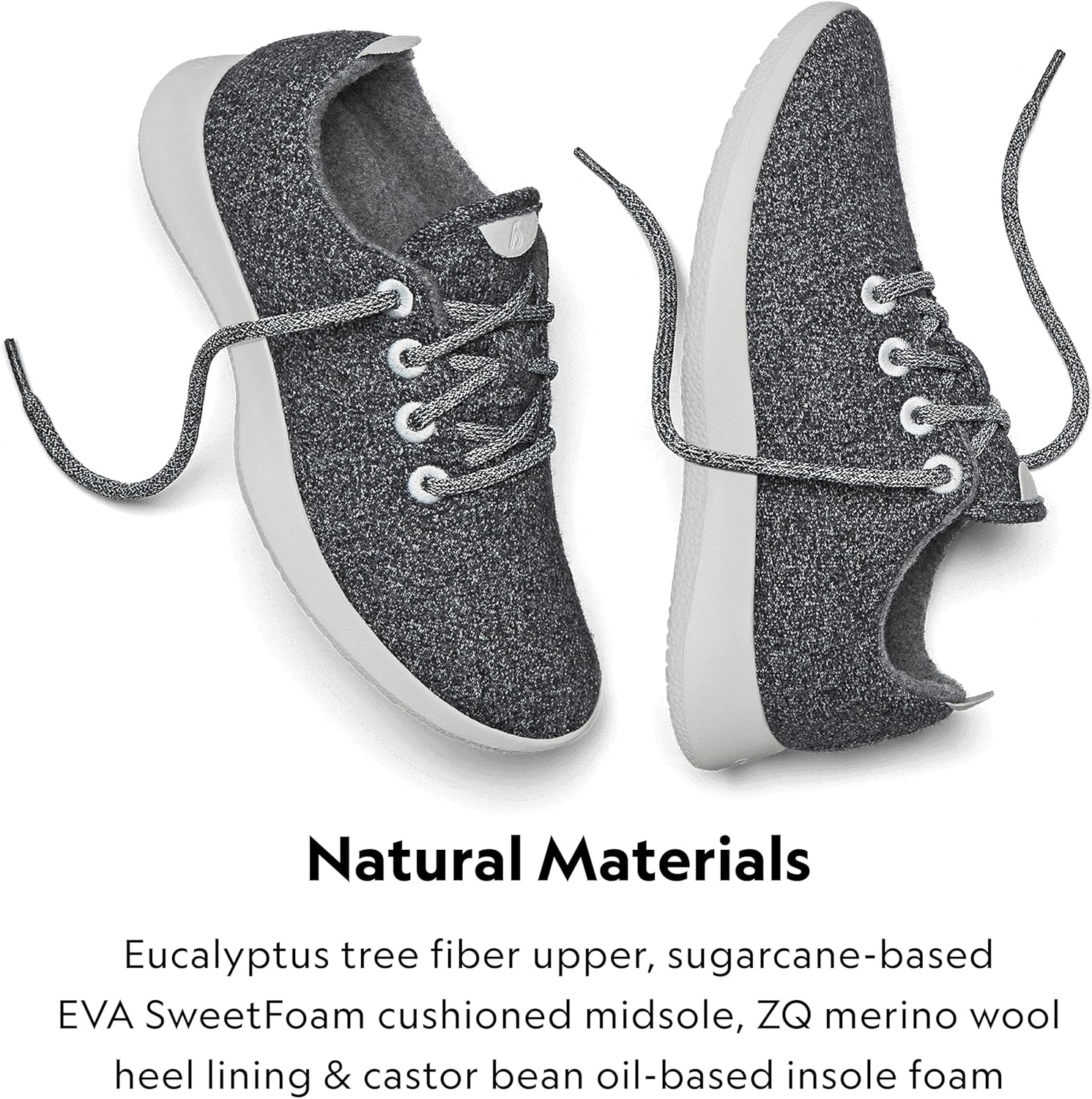 image:imageAllbirds Womens Wool Runner Everyday Sneakers Machine Washable Shoe Made with Natural MaterialsNatural Grey Light Grey Sole