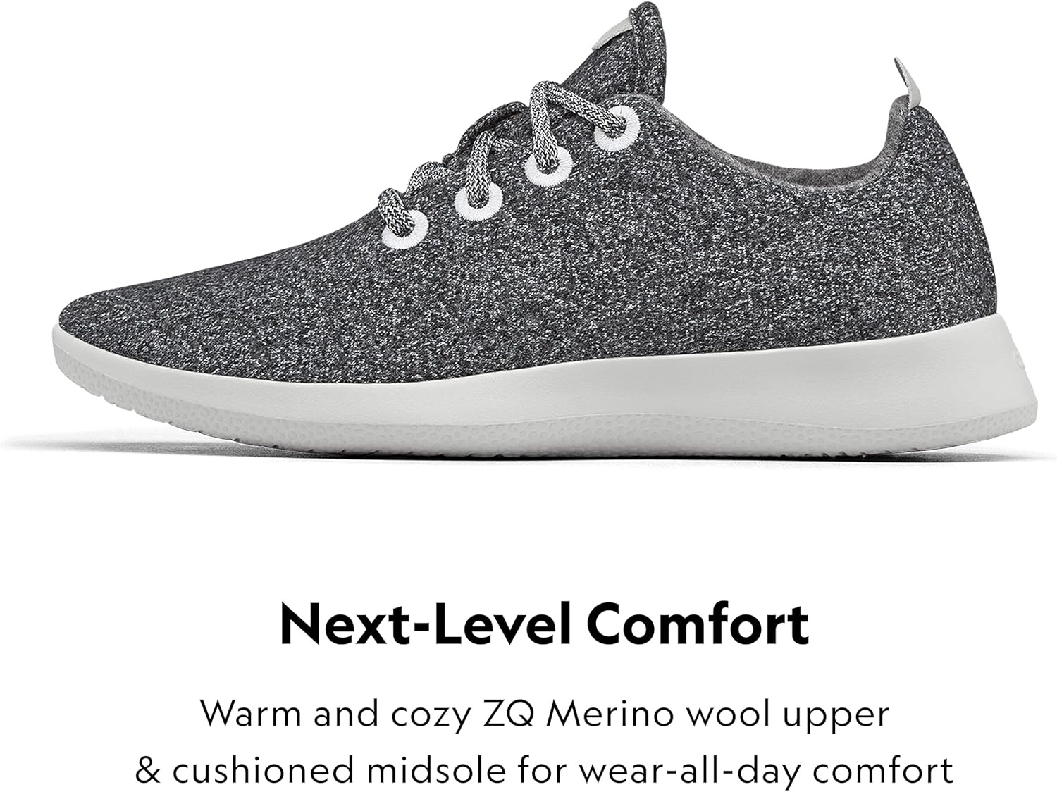 image:imageAllbirds Womens Wool Runner Everyday Sneakers Machine Washable Shoe Made with Natural MaterialsNatural Grey Light Grey Sole