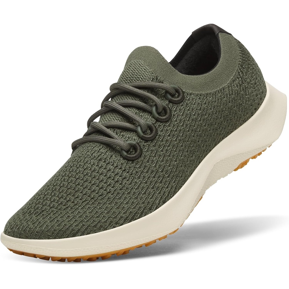 image:imageAllbirds Mens Tree Dasher 2 Active Running amp Walking SneakersThunder Green Stony Cream