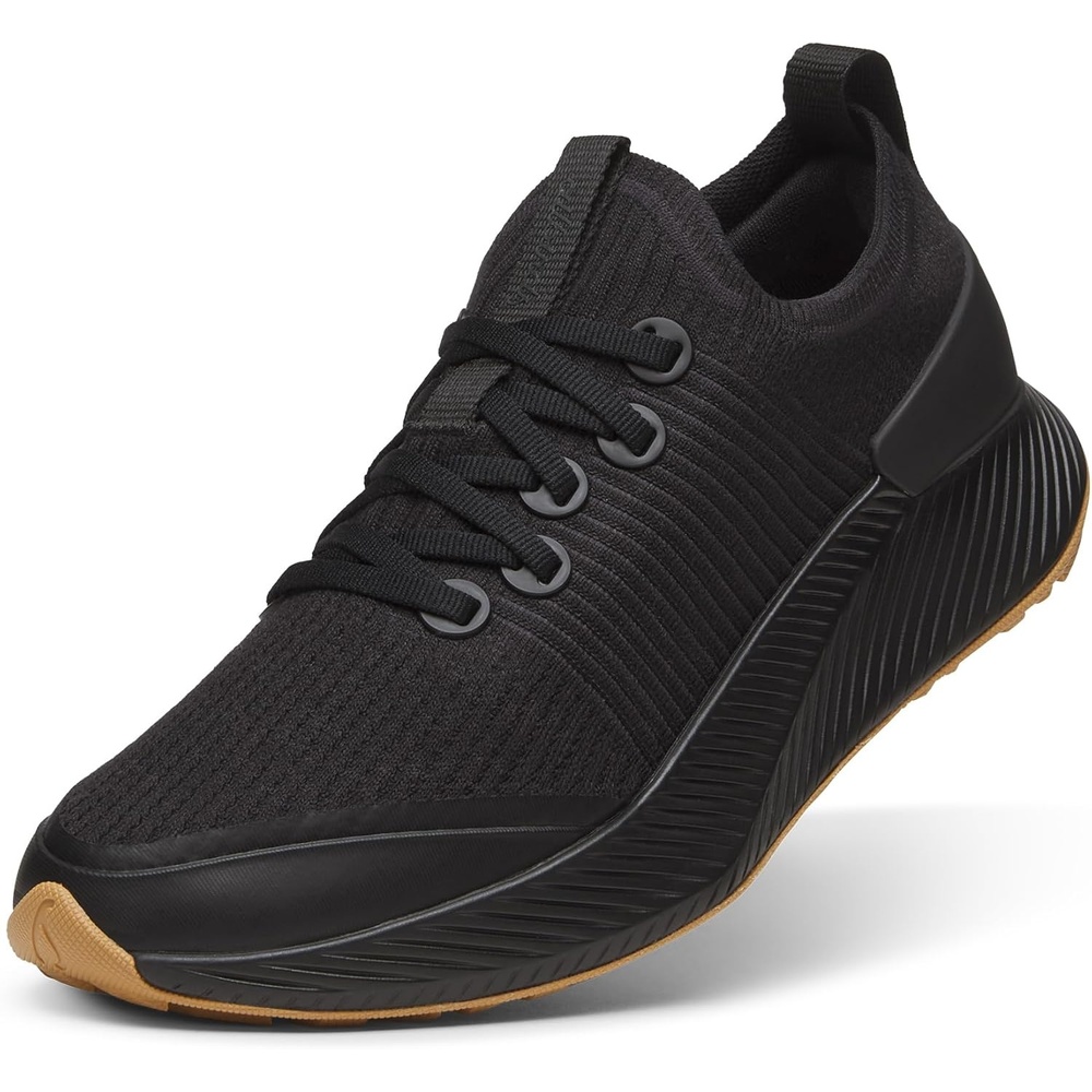 image:imageAllbirds Mens Tree Glider Everyday Active SneakersNatural Black Rugged Khaki Sole