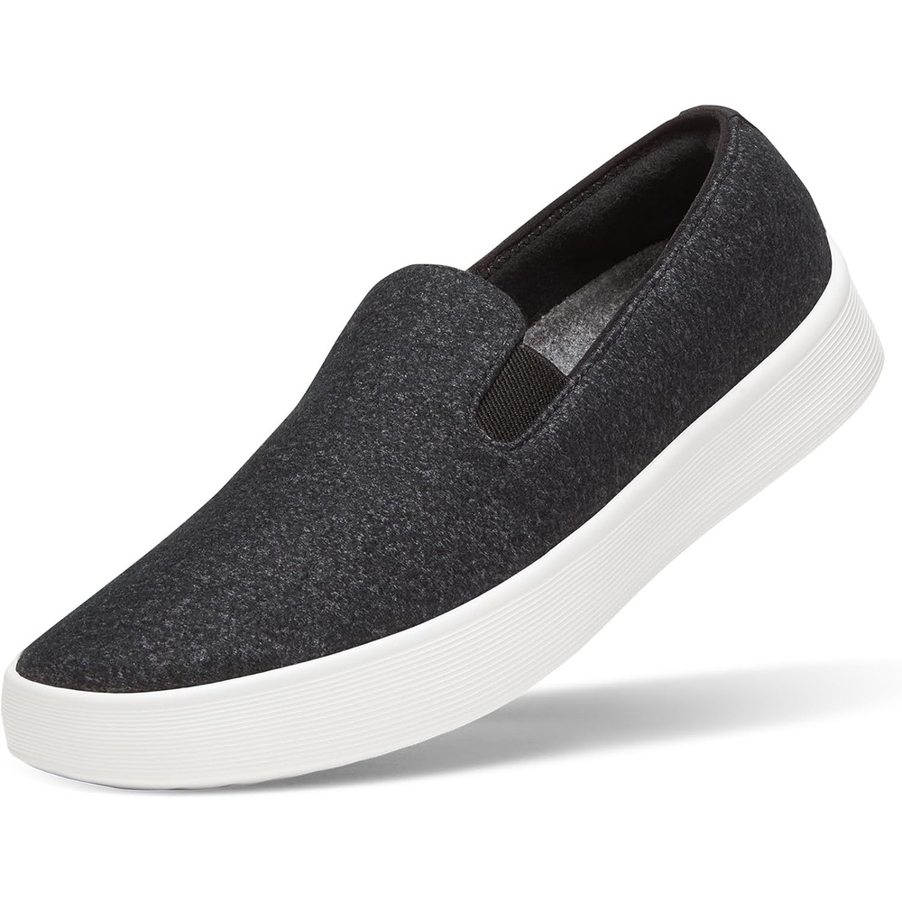 image:imageAllbirds Mens Wool Cruiser SlipOn Comfortable Everyday Sneaker Easy OnOff Walking ShoesNatural Black Blizzard Sole