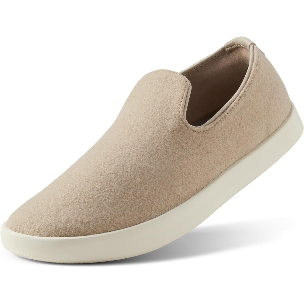 image:imageAllbirds Mens Wool Lounger Everyday SlipOn SneakersRugged Beige Natural White Sole