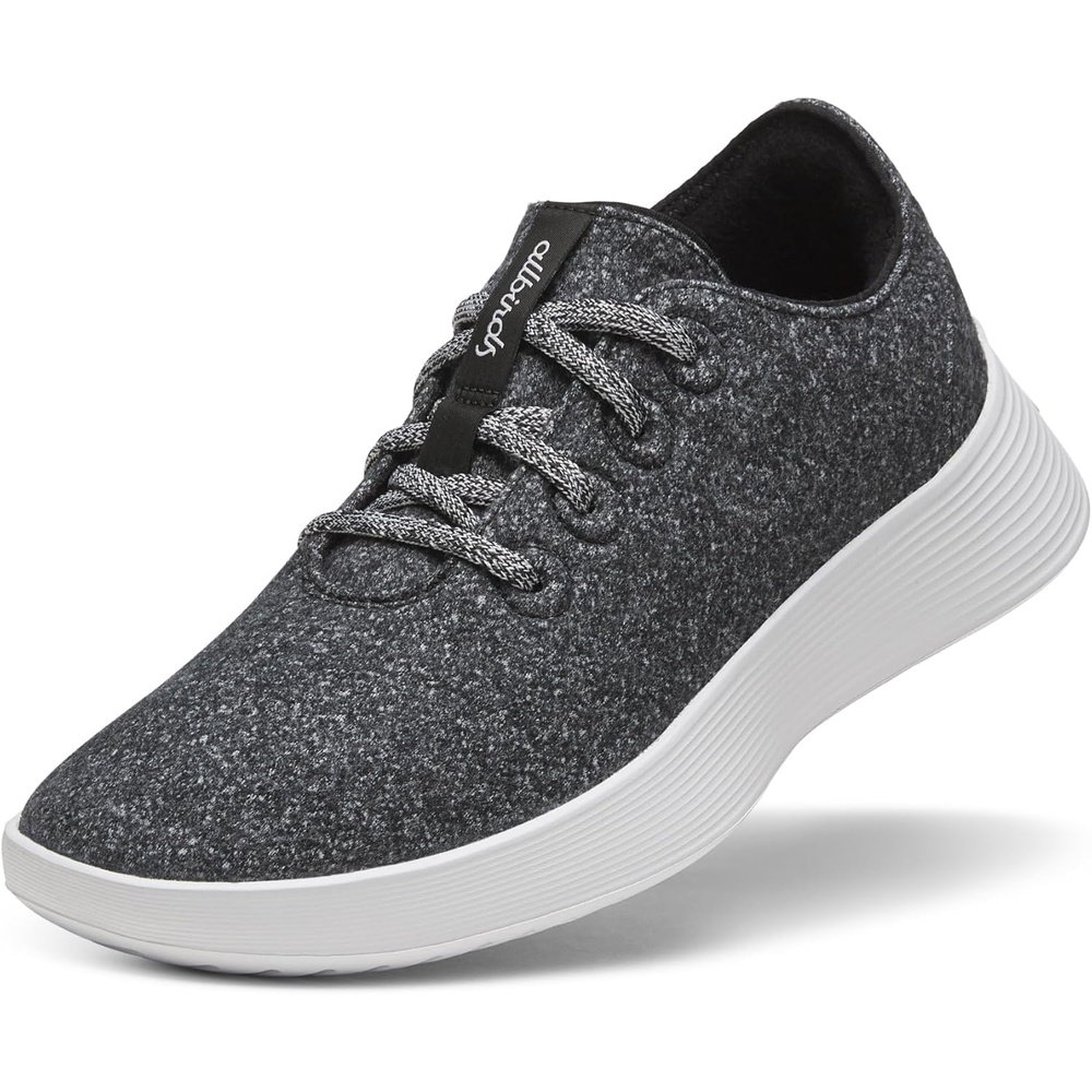 image:imageAllbirds Mens Wool Runner Go Breathable Merino Wool SneakersDark Grey Light Grey Sole