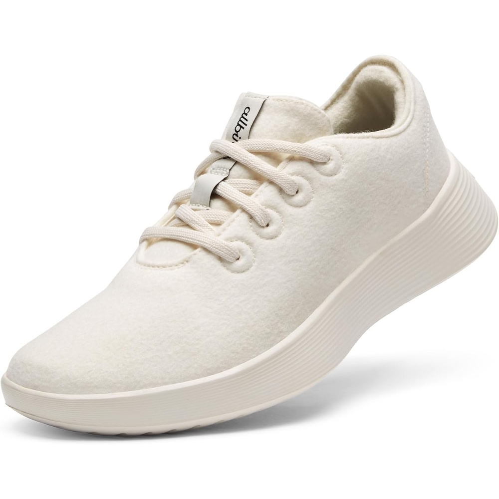 image:imageAllbirds Mens Wool Runner Go Breathable Merino Wool SneakersNatural White Natural White Sole