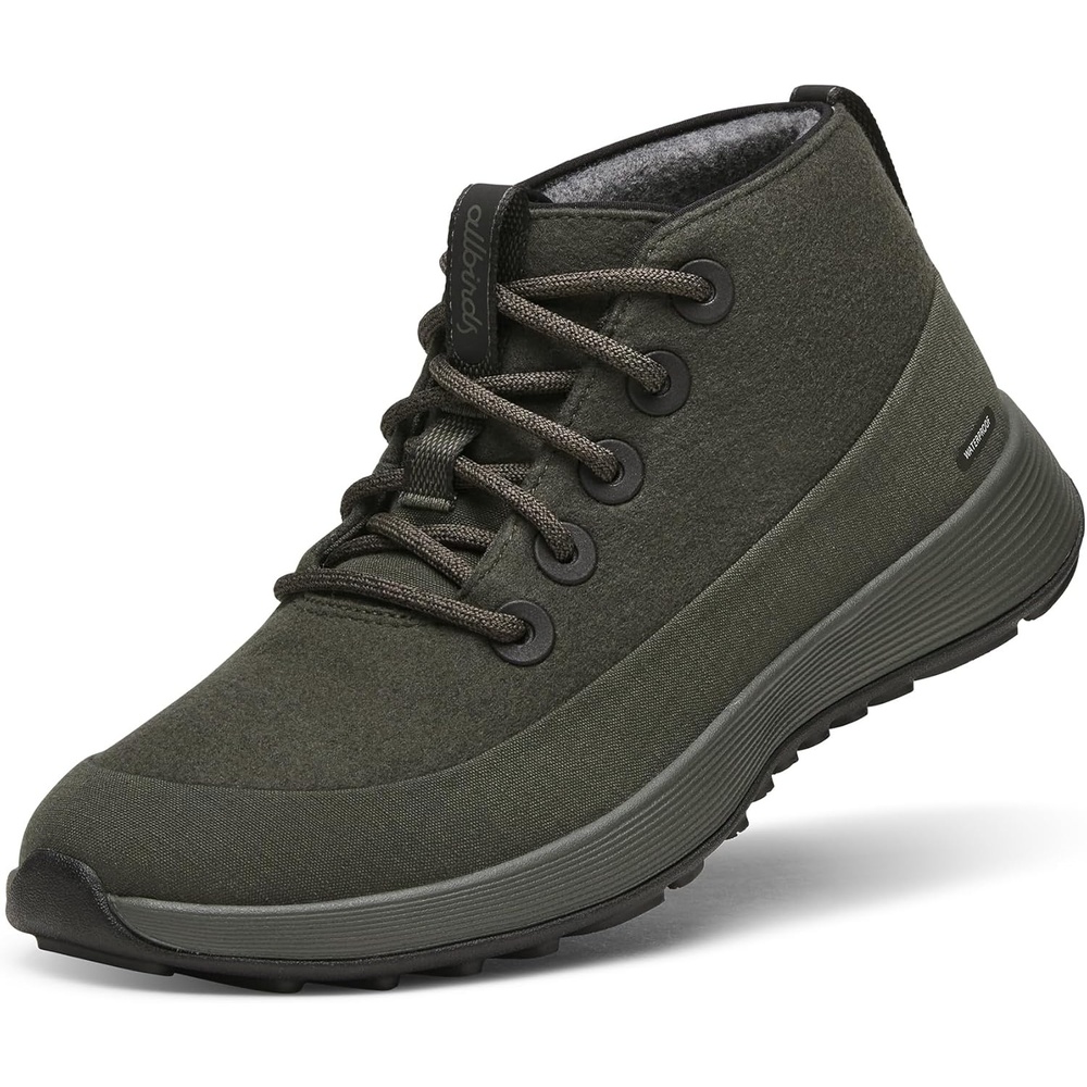 image:imageAllbirds Mens Wool Runner NZ Mid Waterproof Comfortable MidCut Sneaker with TractionDark Jungle Dark Jungle Sole