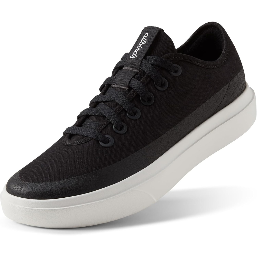 image:imageAllbirds Womens Canvas Piper Everyday Court SneakersNatural Black Blizzard Sole