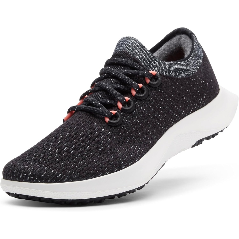 image:imageAllbirds Womens Tree Dasher 2 Active Running amp Walking SneakersNatural Black Bloom Coral Blizzard Sole