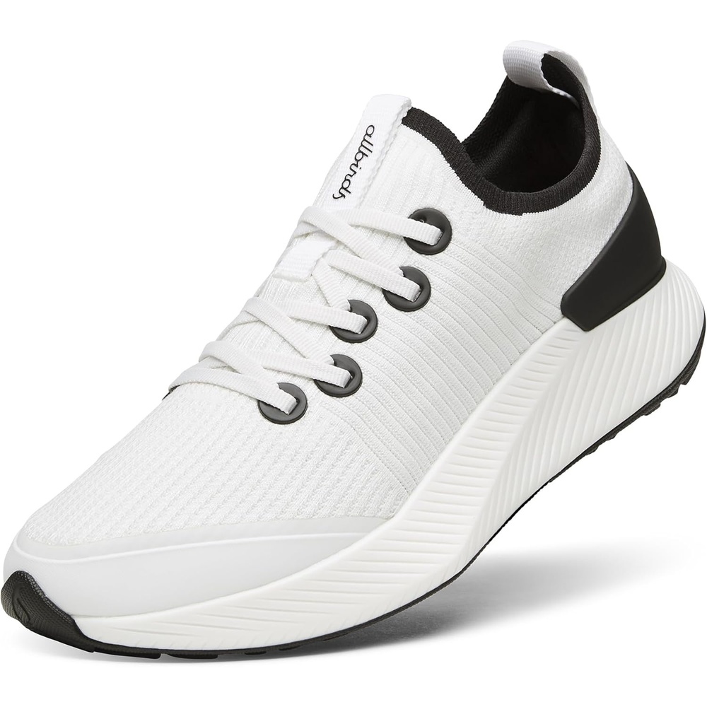 image:imageAllbirds Womens Tree Glider Everyday Active SneakersBlizzard Natural Black Blizzard Sole