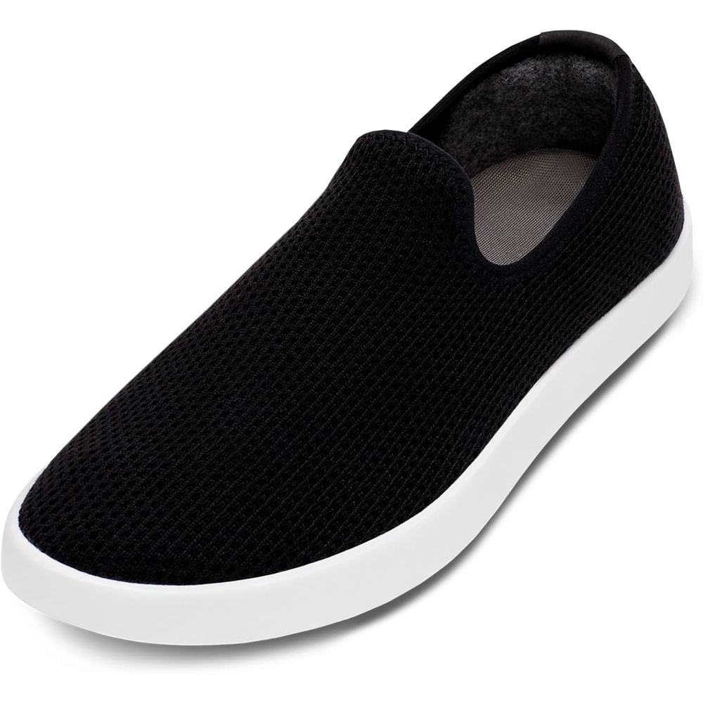 image:imageAllbirds Womens Tree Lounger Everyday SlipOn Sneakers Machine Washable Shoe Made with Natural MaterialsNatural Black Blizzard Sole
