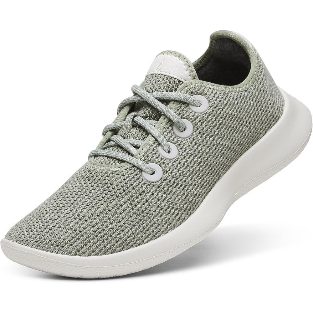 image:imageAllbirds Womens Tree Runner Everyday Sneakers Machine Washable Shoe Made with Natural MaterialsHazy Pine Natural White Sole
