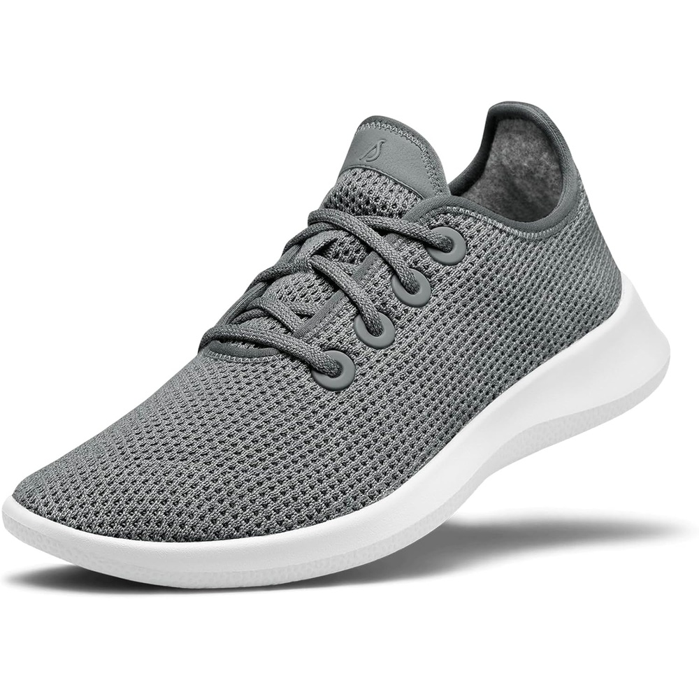image:imageAllbirds Womens Tree Runner Everyday Sneakers Machine Washable Shoe Made with Natural MaterialsMist White Sole