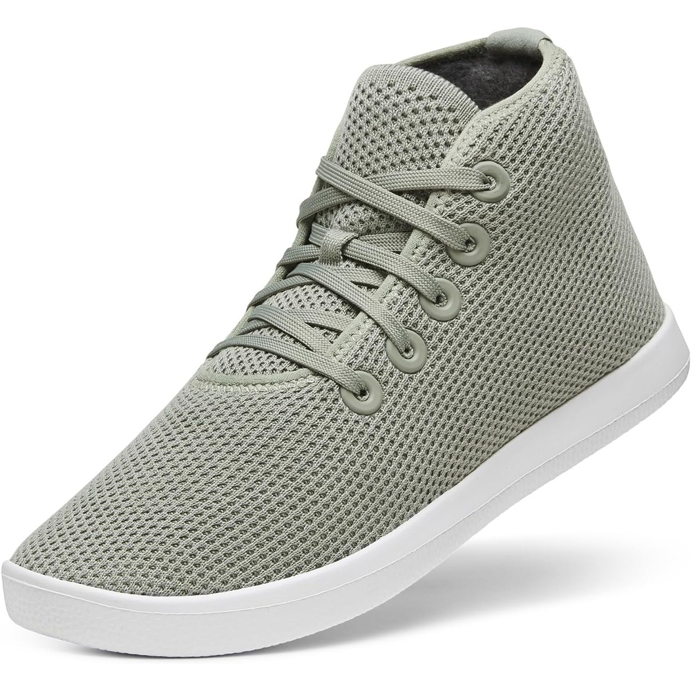 image:imageAllbirds Womens Tree Topper Lightweight HighTop Sneaker Breathable Everyday Casual ShoesHazy Pine Blizzard Sole