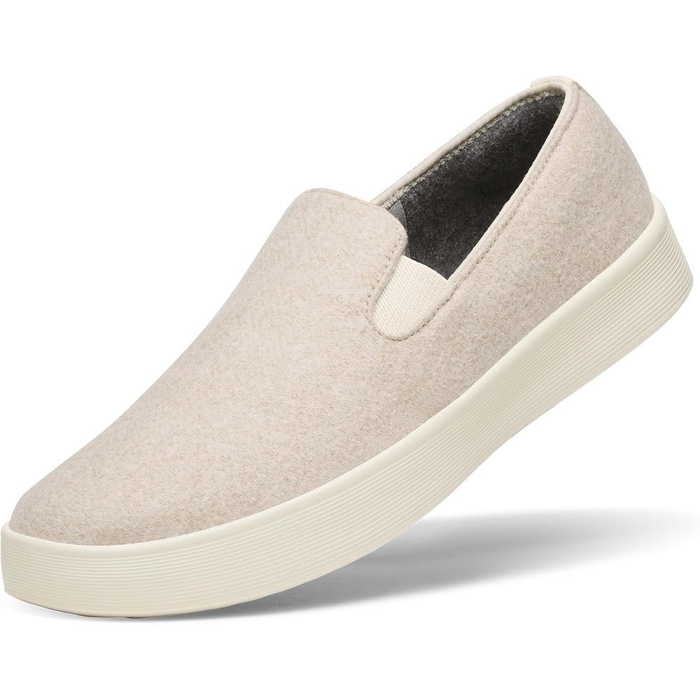 image:imageAllbirds Womens Wool Cruiser SlipOn Comfortable Everyday Sneaker Easy OnOff Walking ShoesRugged Beige Stony Cream Sole