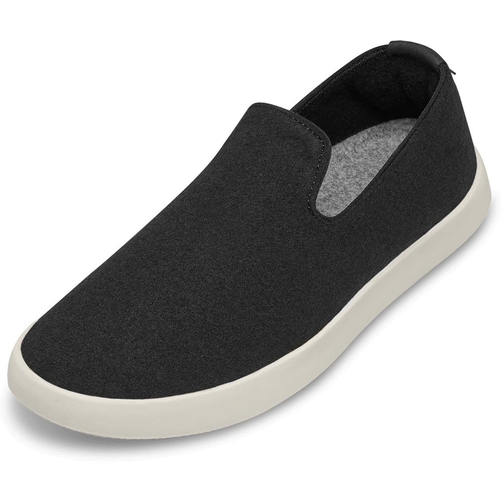 image:imageAllbirds Womens Wool Lounger Everyday SlipOn SneakersTrue Black Cream Sole