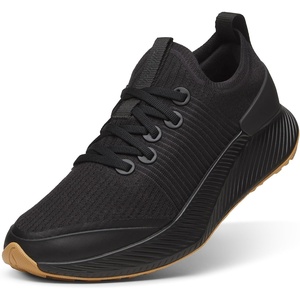 Allbirds Men’s Tree Glider, Everyday Active Sneakers(Natural Black (Rugged Khaki Sole))