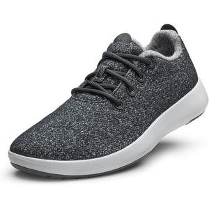 Allbirds Men’s Wool Runner Mizzle, Water-Repellent Breathable Casual Walking Sneakers Made with Eco-Friendly Merino Wool(Dark Grey (Light Grey Sole))