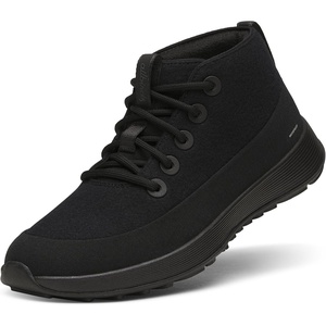 Allbirds Men’s Wool Runner NZ Mid Waterproof, Comfortable Mid-Cut Sneaker with Traction(Natural Black (Natural Black Sole))