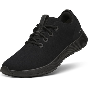 Allbirds Men’s Wool Runner NZ Waterproof, Comfortable Everyday Weatherproof Sneakers(Natural Black (Natural Black Sole))