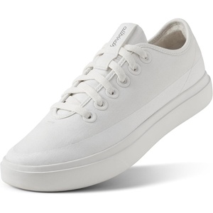 Allbirds Women’s Canvas Piper Everyday Court Sneakers(Blizzard (Blizzard Sole))
