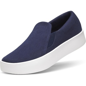Allbirds Women’s Lounger Lift, Slip-On Platform Sneaker, Everyday Casual Shoes(Deep Navy (Blizzard Sole))