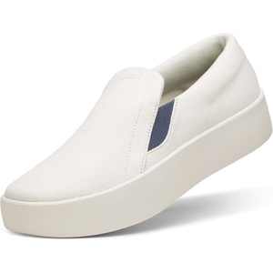 Allbirds Women’s Lounger Lift, Slip-On Platform Sneaker, Everyday Casual Shoes(Natural White  Hanami Night (Twilight White Sole))